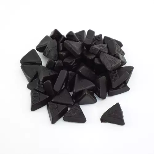 Double Salt Liquorice Triangles Zoute Pick & Mix Sweets Meenk 100g